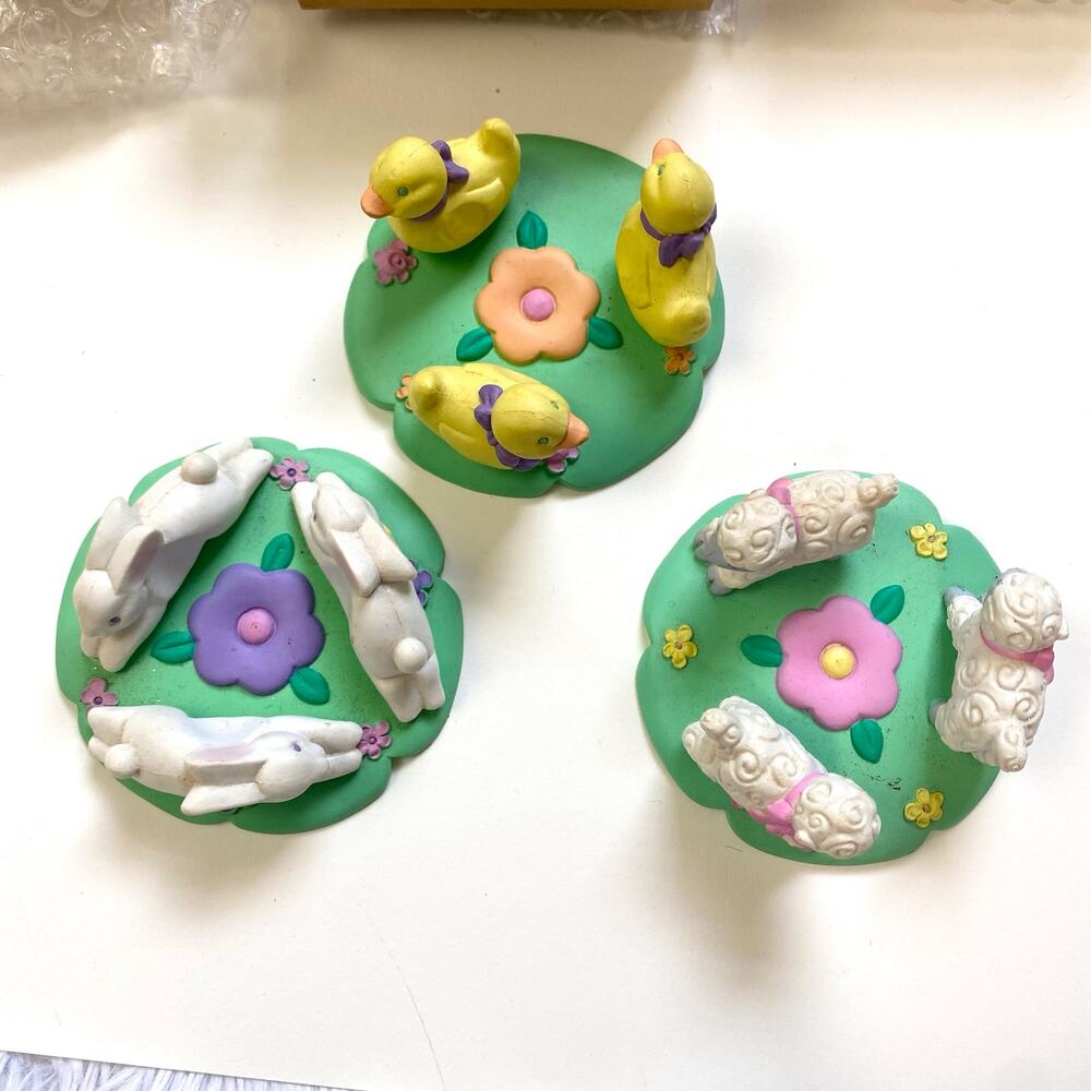 Vintage Avon Gift Collection Easter Egg Holder Collection Pack of 3